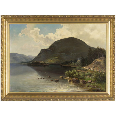 Painting "Landscape with a mountain"