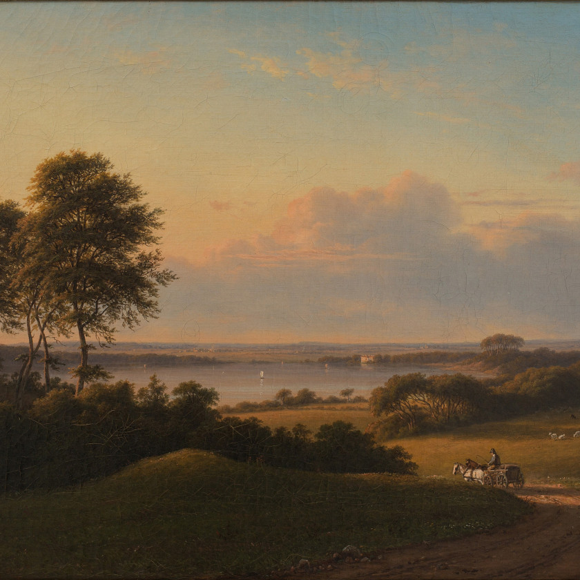 Painting "Evening landscape"