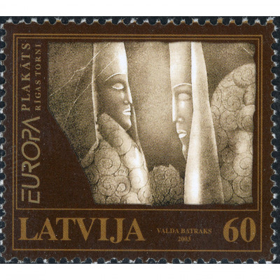 2003, Latvia, 60s, Michel #590, Ofset, Bez zī...