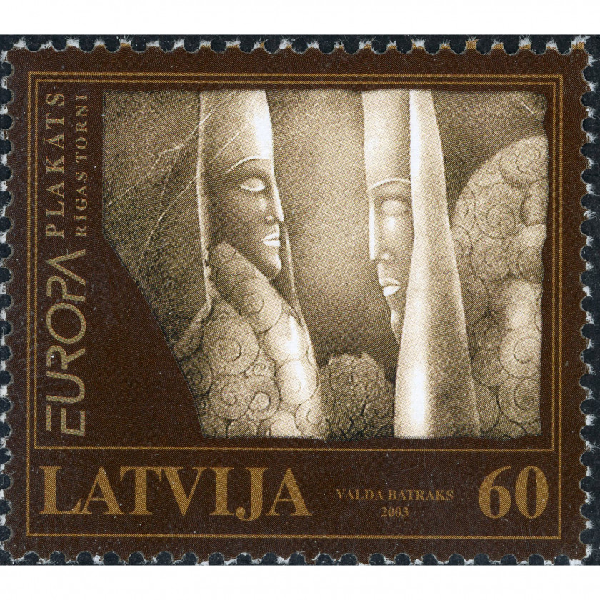 2003, Latvia, 60s, Michel #590, Ofset, Bez zīmoga, P13:14
