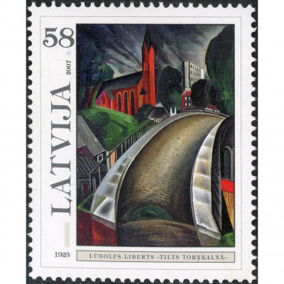 2007, Latvia, 58s, Michel #696, Ofset, Bez zī...