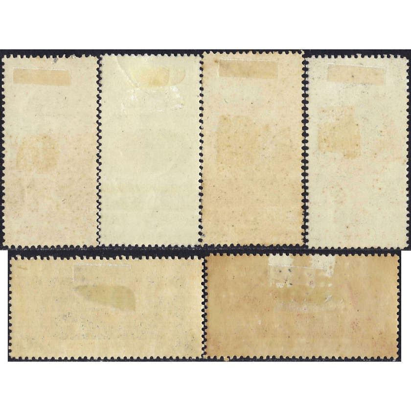 1934, СССР, 1k-10k, Соловьев #475-#480, Фототипия, Без ВЗ, P14, Десять лет без В.Ленин