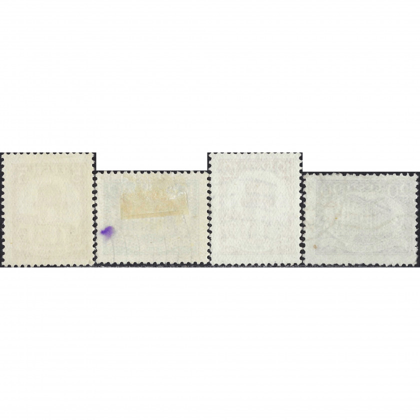 1932, Эстония, 5s-20s, Соловьев #94-#97, Типография, P14.5:14, Без ВЗ