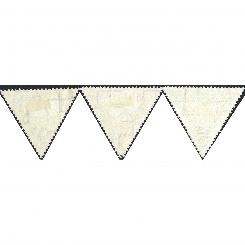 1931, Латвия, 10s-25s, Соловьев #136-#138, Литография, ВЗ, P11.5