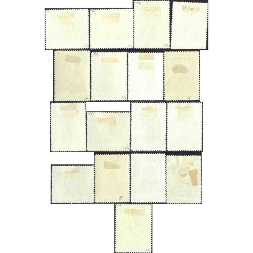 1940, СССР, 10k-60k, Соловьев #751-#767 / Мишель #763-#779, Автотипия, Без ВЗ, P12.5