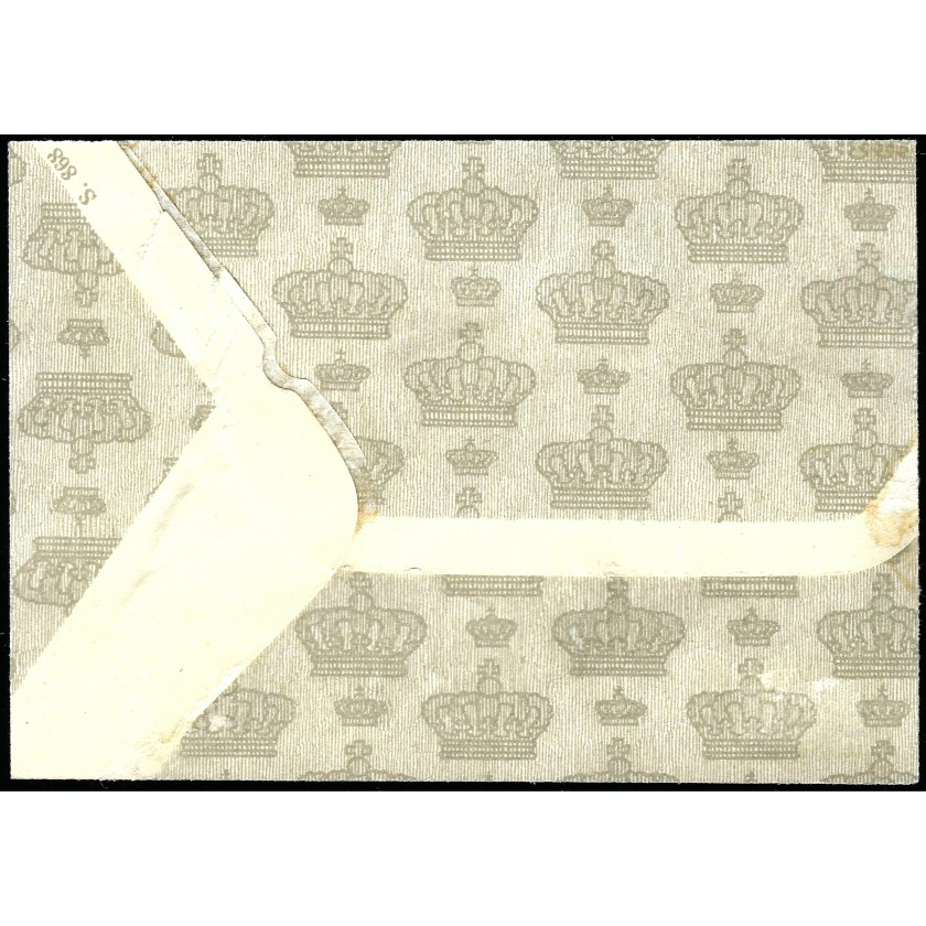 1910s, Российская Империя, Вырезка заказного письма с цензурой