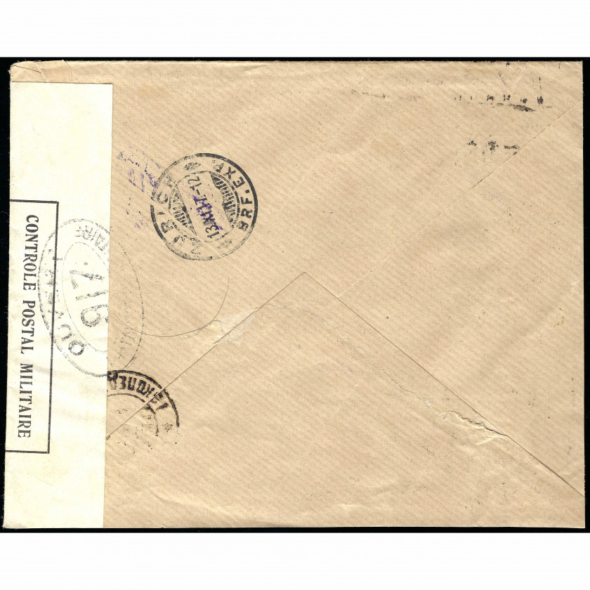 1917, Russian Empire, Letter sent from Moscow to Zurich (addressed to Crédit Suisse)