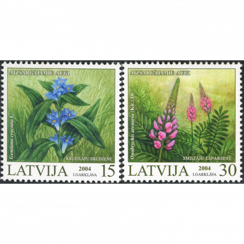 2004, Латвия, 15s-30s, Мишель #608-#609, Офсет, Без ВЗ, P14