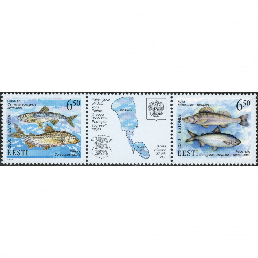 2000, Estonia, 6.50Kr, Michel #384-#385, Ofset, Bez zīmoga, P14