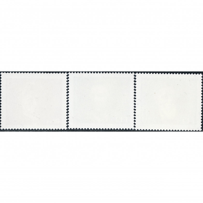 1996, Lithuania, 40c-1L, Michel #603-#605, Offset, UnWmk, P13
