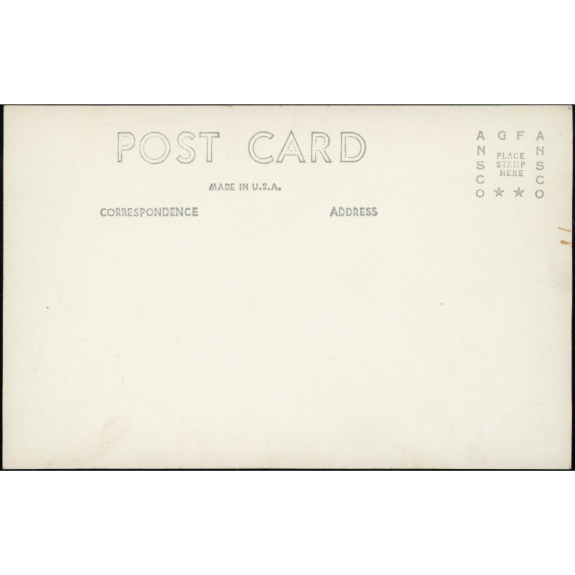 USA (Camp Driftwood), year: 1930s–early 1940s (based on stamp box), publisher/paper manufacturer: AGFA ANSCO (USA).