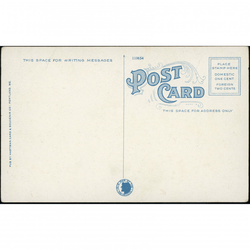 Гора Вашингтон (Белые горы, Нью-Гэмпшир, США), год: 1910-е – 1920-е, издатель: Hartman Card & Souvenir Co. (Портленд, Мэн).
