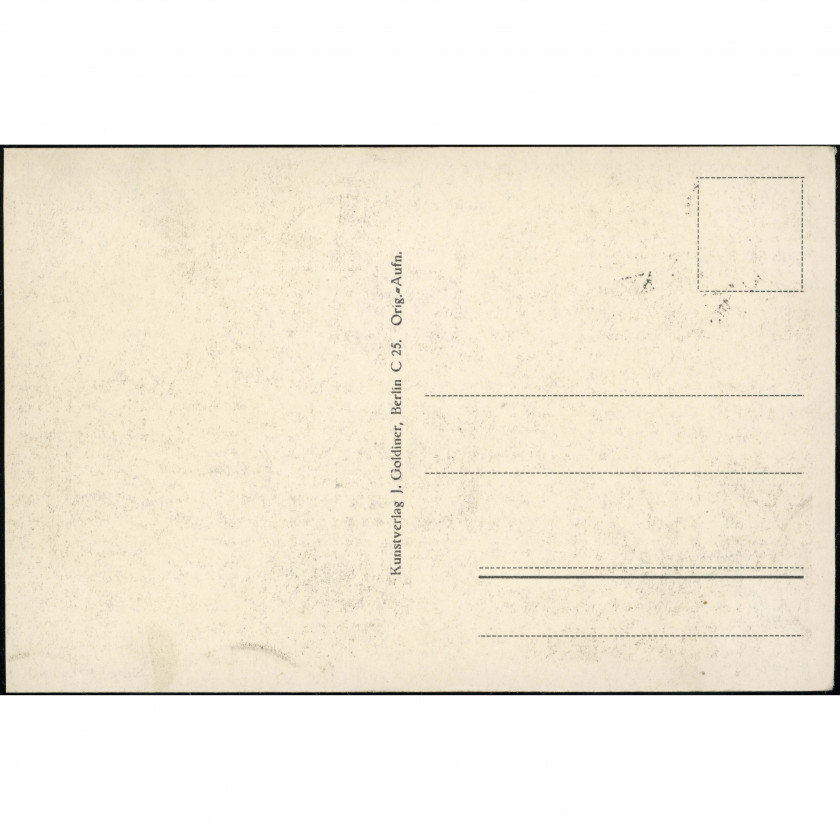 Berlin (The now-destroyed Kaiser Wilhelm National Memorial, Germany), year canceled: July 23, 1930, publisher: Kunstverlag J. Goldiner (Berlin).