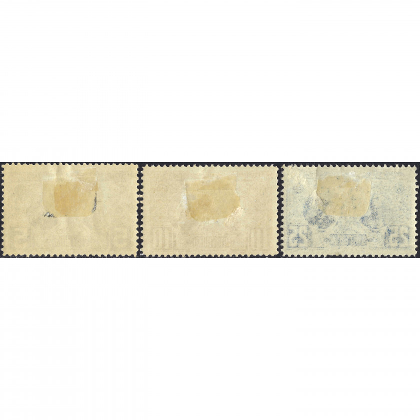 1907, Болгария, 5St-25St, Мишель #66-#68, Фототипия, Без ВЗ, P11½