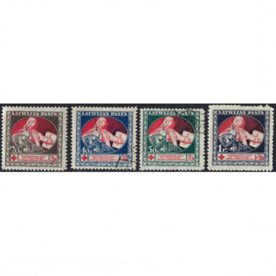 1921, Латвия, 20+10k-1Rub+30k, Соловьев #44B-...