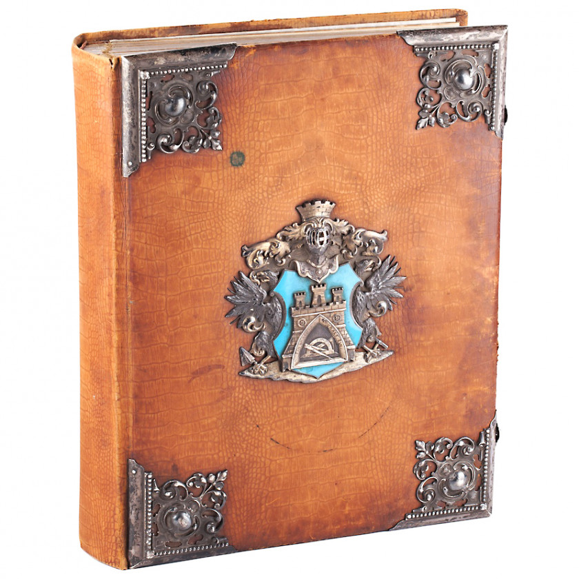 Photoalbum with silver decoration