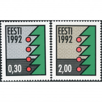 1992, Estonia, 0.30Kr-2Kr, Michel #195x-#196x...