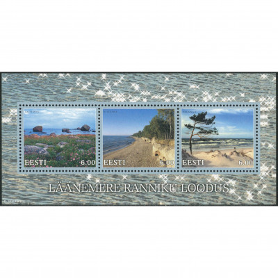 2001, Estonia, 6Kr, Michel Block 16, Offset...