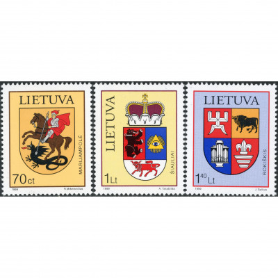 1999, Lithuania, 70c-1.40L, Michel #709-#711...