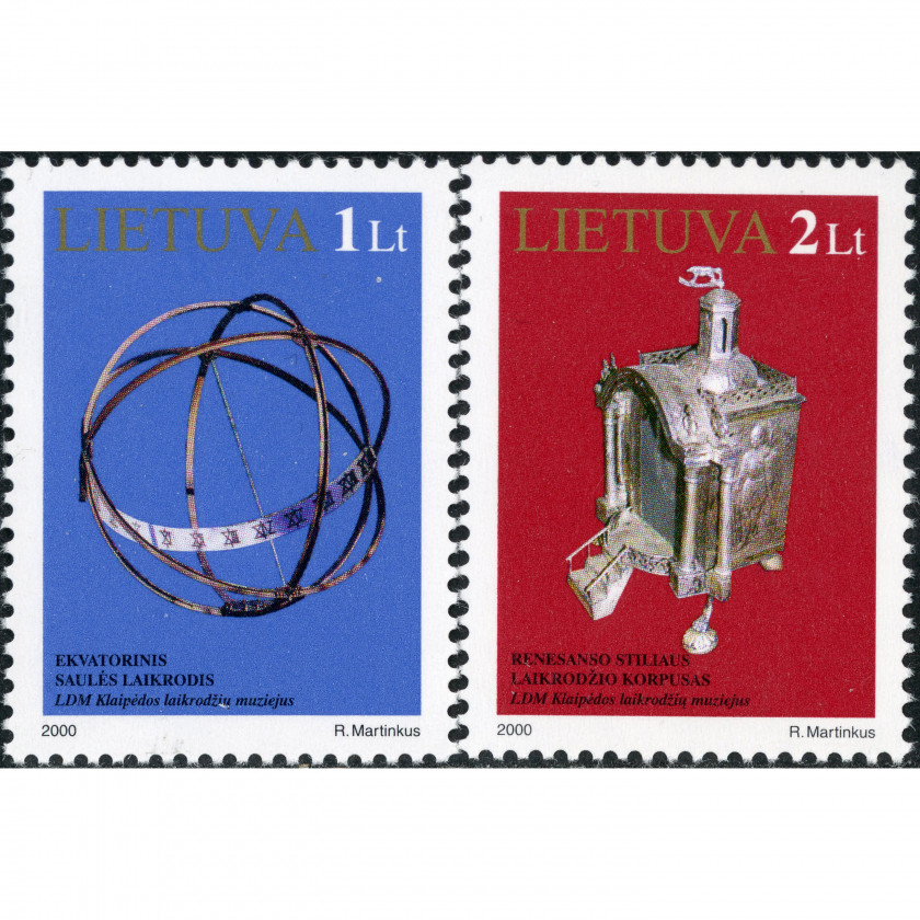 2000, Lithuania, 1L-2L, Michel #728-#729, Offset, UnWmk, P12