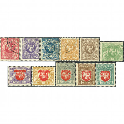 1919, Lithuania, 10s-5a, Solovyov, #38-#48, L...