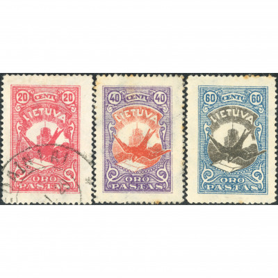 1924, Lithuania, 20c-60c, Solovyov, #230-231...