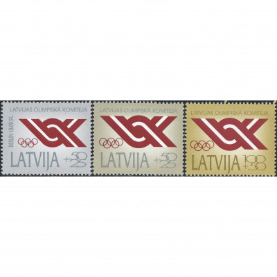1992, Latvia, 50k-100k, Michel #323-#325, Ofs...