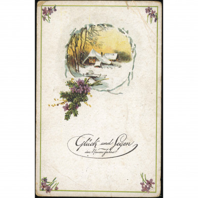 S. V. D. Publisher (New Year Postcard): Winte...