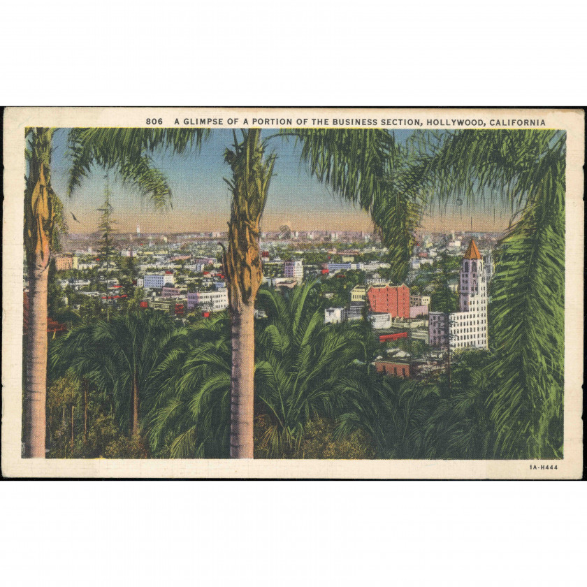 Hollywood (Los Angeles, California, USA), year printed: 1931, year mailed: 1936, publisher: Western Publishing & Novelty Co.