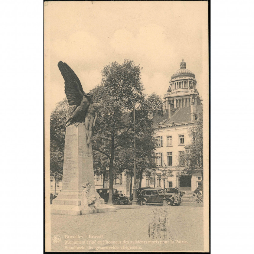 Brisele (Piemineklis Beļģijas lidotājiem, Beļģija), nosūtīšanas gads: 1939. gada 12. aprīlis, izdevējs: Ern. Thill / NELS.