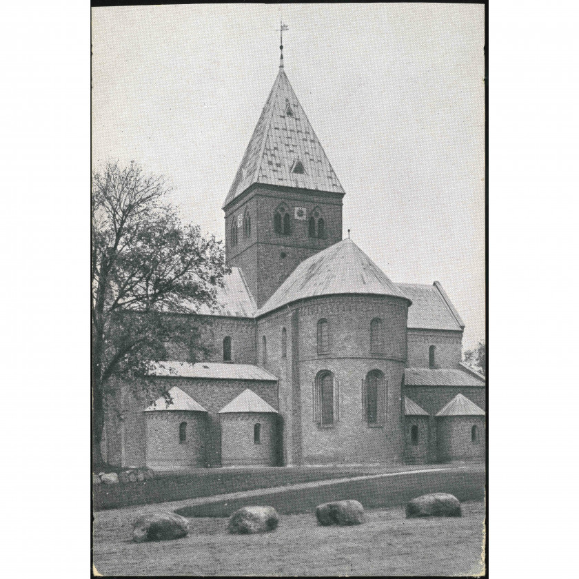 Ringsteda (Dānija) — Svētā Benedikta baznīca (Sankt Bendts Kirke), perioda datējums: 1930. gadu vidus (1935. gada pastmarka), izdevējs: nav norādīts.