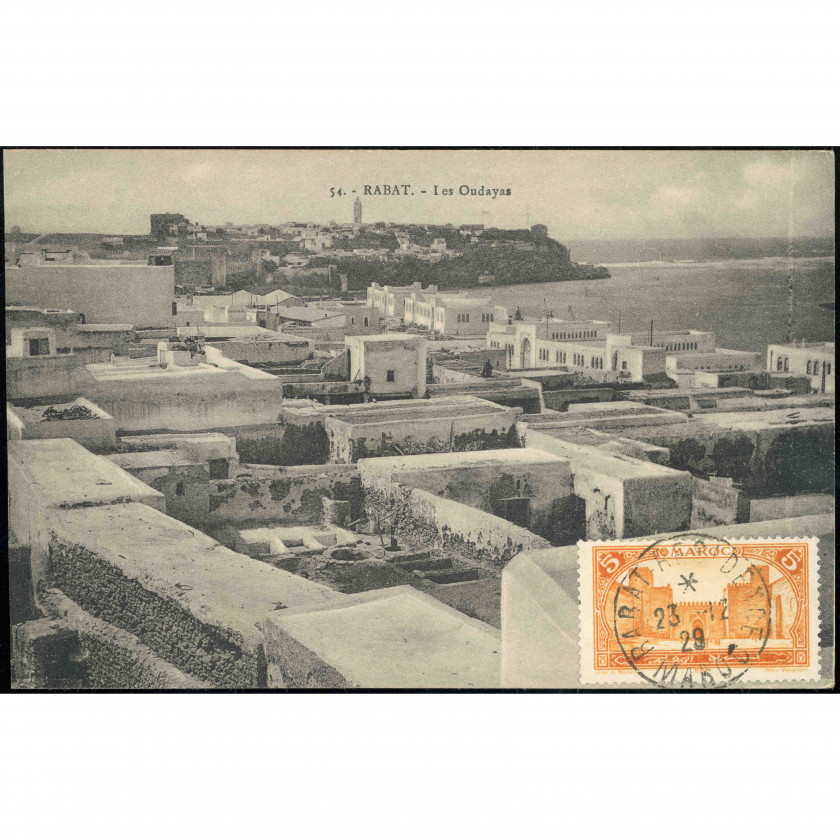 Rabat (Morocco) — The Kasbah of the Udayas (Les Oudayas), period: December 23, 1929, publisher: unspecified.