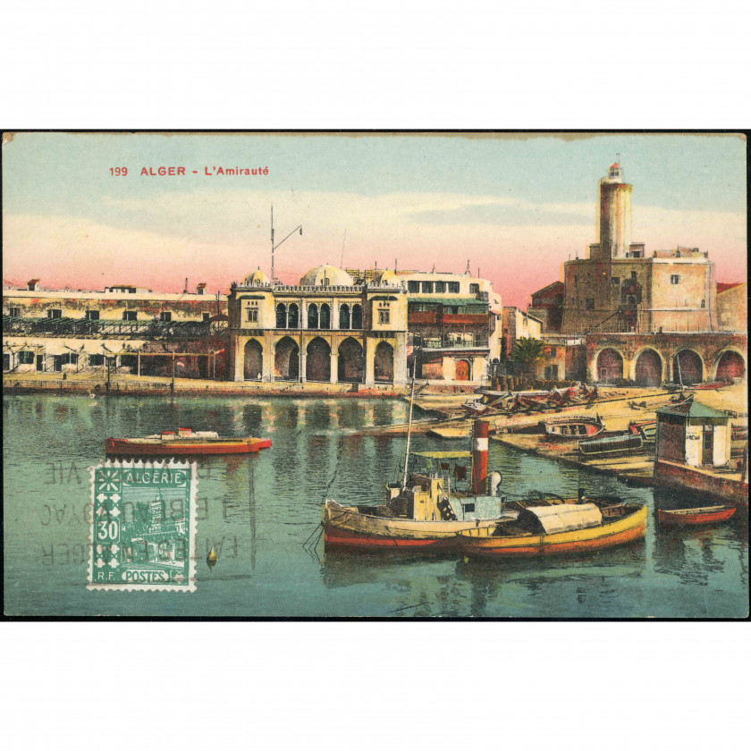 Algiers (Algeria) — The Admiralty and harbor, period: 1920s–1930s, publisher: Edition L. & Y. (Algiers).