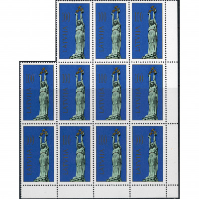 1991, Latvia, 100k, Michel #322, Offset, UnWm...