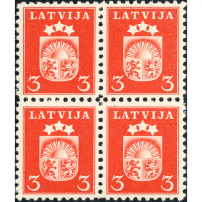 1940, Latvia, 3s, Solovyov #276 / Michel #283...
