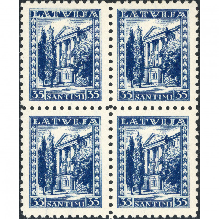 1934, Latvia, 35s, Solovjovs #229 / Michel #236, Litogrāfija, Ar zīmogu, P10