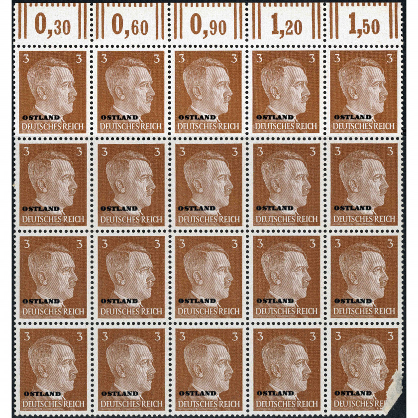 1941, Германия, 3pf, Соловьев #2 / Мишель #2, Офсет, Без ВЗ, P14