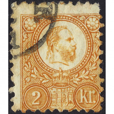 1871, Ungārija, 2k, Michel #8, Litogrāfija, B...