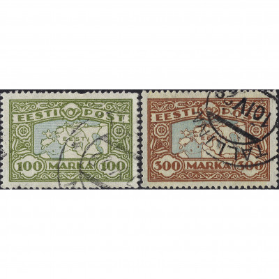 1923, Эстония, 100m-300m, Соловьев #43-#44, Т...