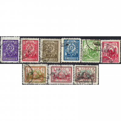1923, Литва, 10c-5L, Соловьев #170-#178, Лито...