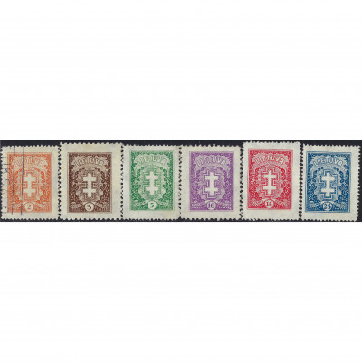 1927, Литва, 2c-25c, Соловьев #259-#264, Лито...