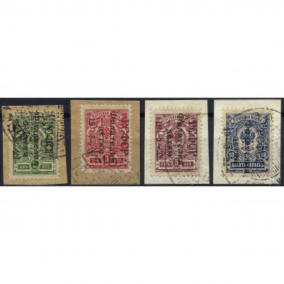 1922, РСФСР, 2k-10k, Соловьев #45-#48, Литогр...