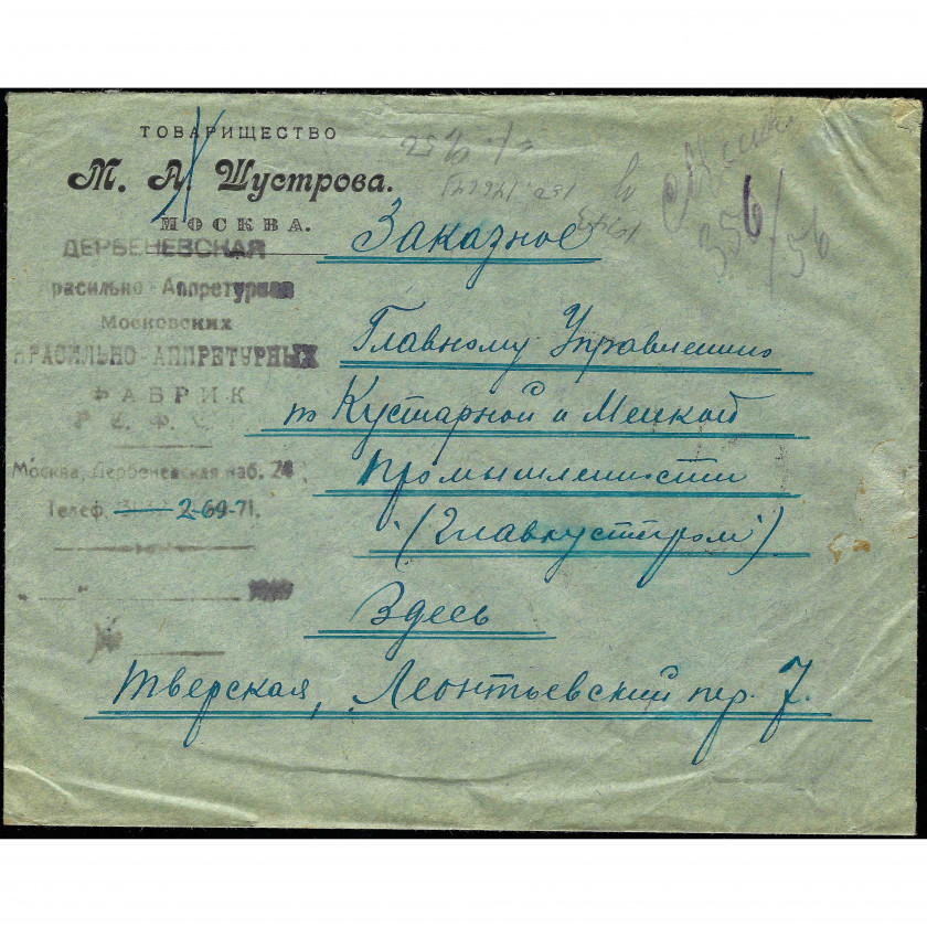 1921, РCФСР, Городское письмо Москвы