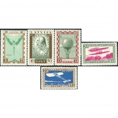 1932, Латвия, 5+25s-25+125s, Соловьев #204-#2...