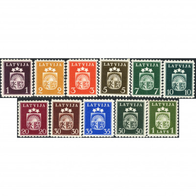 1940, Latvia, 1s-1L, Solovyov #274-#284 / Mic...