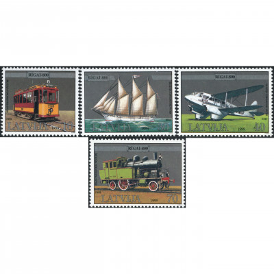 1999, Latvia, 10s-70s, Michel #501-#504, Offs...