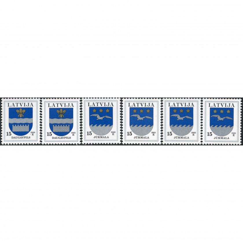 2000, Latvia, 15s, Michel #521I-#522IV, Ofset, Bez zīmoga, P13:14