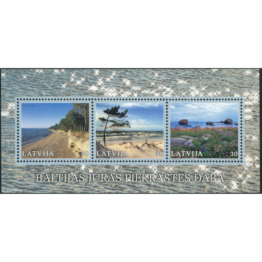 2001, Latvia, 30s, Michel Block 15, Ofset, Bez zīmoga, P13