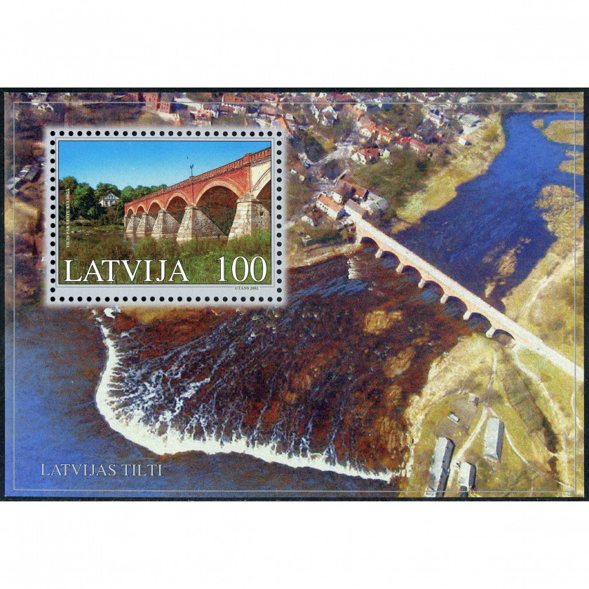 2002, Латвия, 100s, Мишель Block 16, Офсет, Без ВЗ, P13:12.5