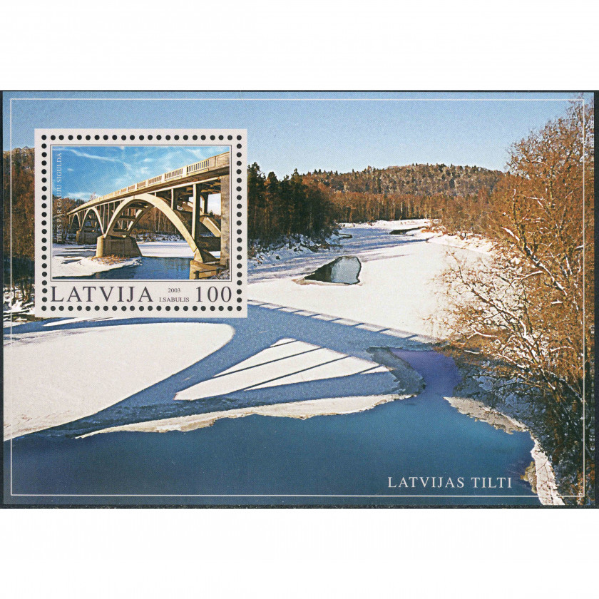 2003, Latvia, 100s, Michel Block 17, Offset, UnWmk, P13:13.5